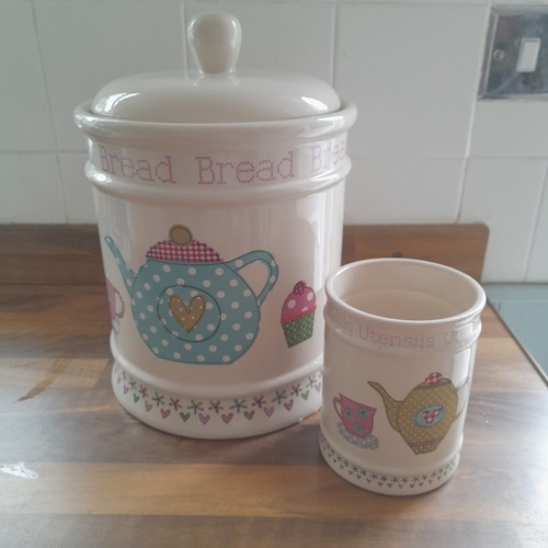 Ceramic bread crock bin - ceramic, /bin