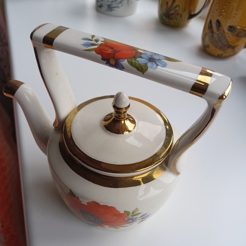 Arthur wood decorative tea pot - wood,