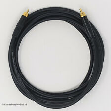 Subwoofer Bass Cable Van Damme Pro Grade Gold RCA Phono Plugs Pure OFC Lead