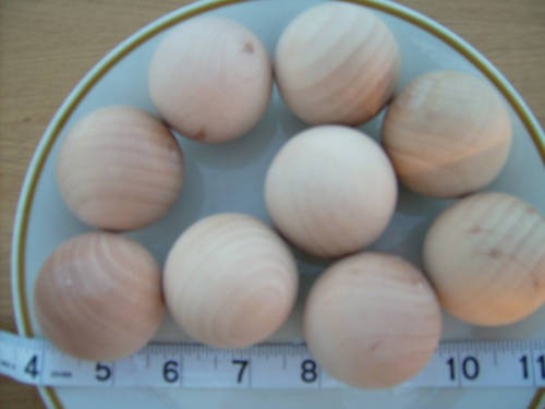 12x wood balls turned wooden - balls.,