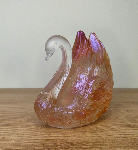 Handmade resin swan figure - handmade,