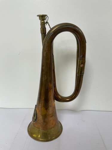 Vintage brass bugle - vintage,