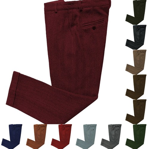 Herringbone pants mens suit - herringbone,