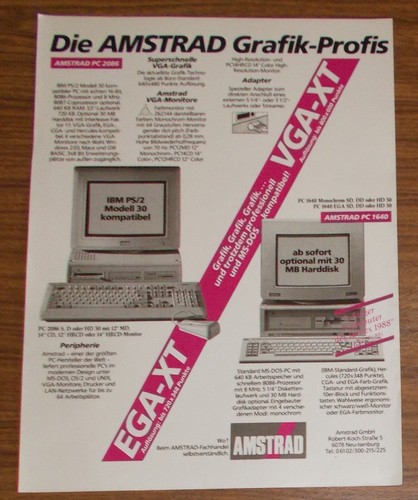 Rare advertising amstrad - advertising, pc