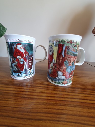 Vintage christmas mugs - vintage,