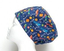Birds Navy Scrub Cap Doctor