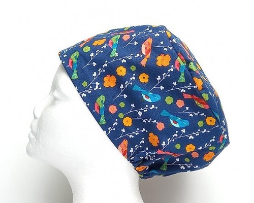 Birds navy scrub cap doctor - *,