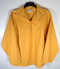 Le Glazik Smock Pullover Large Yellow Fisherman Artists French Sanforized EU 46