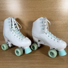 SFR Figure Quad Roller Skates Size 7 UK - White/Green (40.5 EUR)