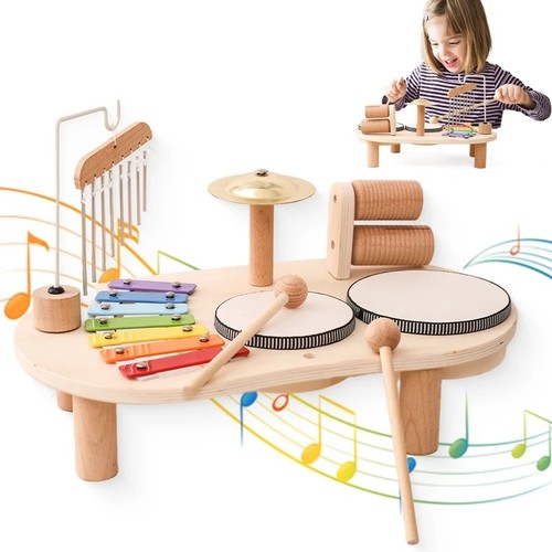 Wooden montessori musical toy - wooden,