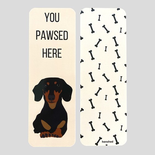 Dachshund dog bookmark - dog, sausage