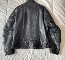 Vintage Dainese Black Leather Jacket (52 Dainese)