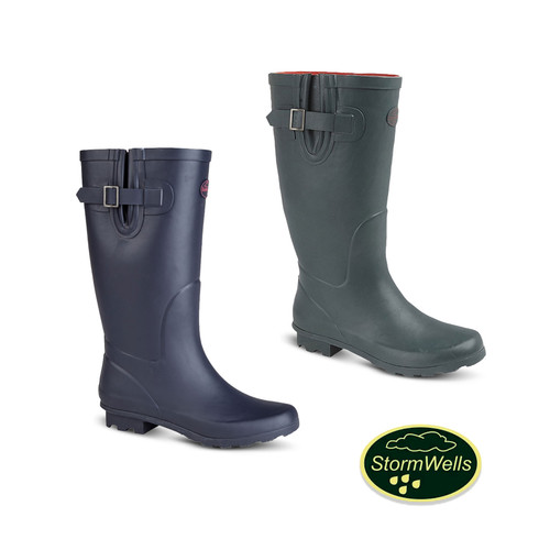 Ladies wide wellingtons boots - wide,
