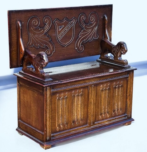 Oak monks hall - oak, carved