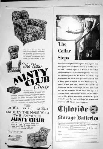 Old 1930 minty club chair - old,