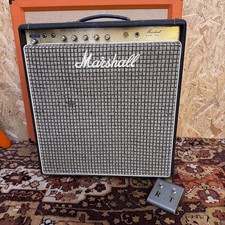Vintage 1972 Marshall 25w Reverb Tremolo 2046 1x15 Valve Amplifier Combo w Pedal