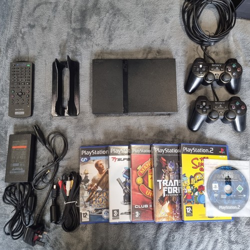 Ps2 slim with controllers - slim, 2