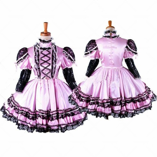 Sissy girl maid lockable - lockable, satin