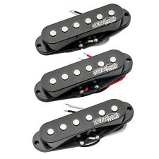 Wilkinson Black High Output Ceramic Single Coil Pickups Set For Strat ST Guitar