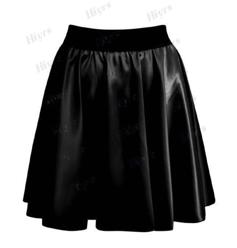 Womens black faux - black, leather