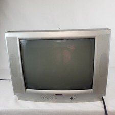 Bush 21" CRT TV Retro Gaming TV Monitor RGB Scart 240p Vintage 2137TSIL Curved