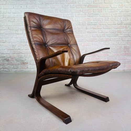 Vintage danish brown leather - brown,