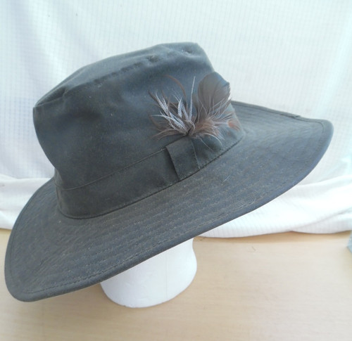 Vintage green waxed - , cotton