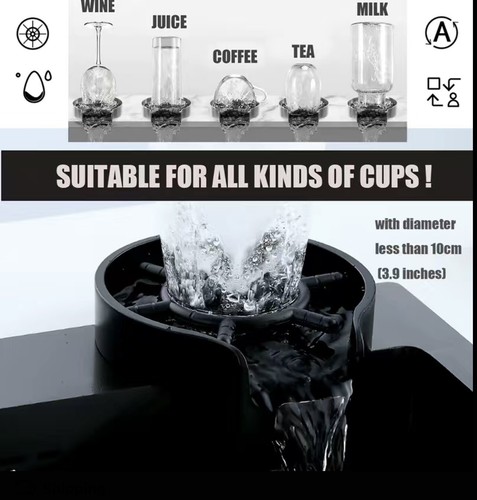 Glass rinser cup - glass,