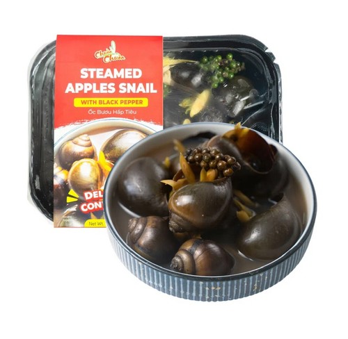 Steamed apples snail - steamed,