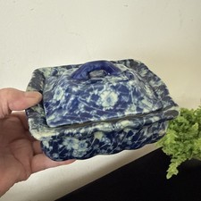 Antique 19 C Blue and White