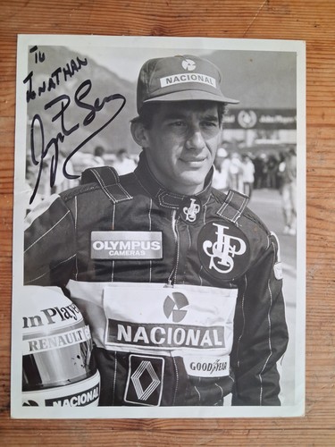 Ayrton senna hand signed - hand, photo
