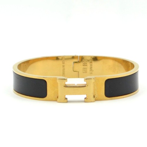 Hermes clic bracelet - h, black