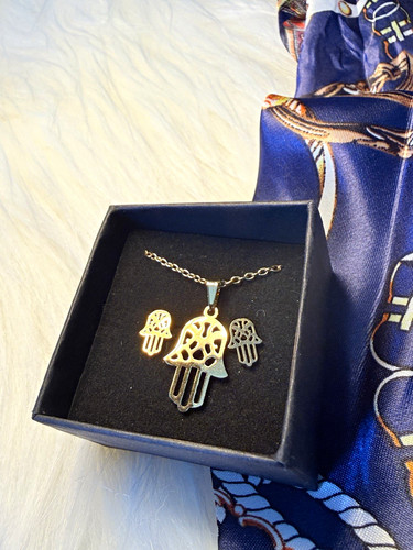 Gold hamsa hand - hamsa, charm
