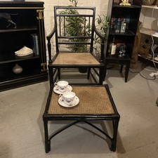 Antique ebonised cane sussex - antique,