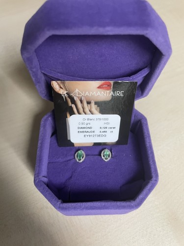 9ct white gold emerald and - emerald,