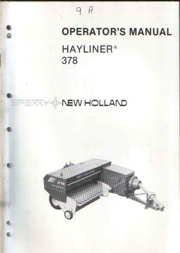 New holland baler 378 - baler,