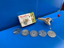 Vintage Complete Moulinex Brown Julienne Grater Chopper A4 Box