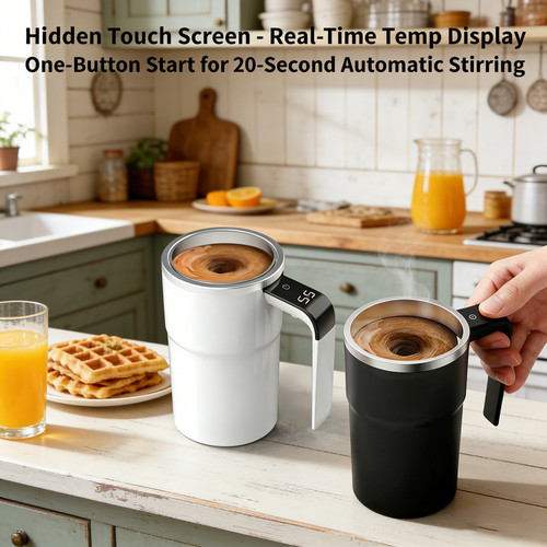 Rechargeable self stirring - self, mug