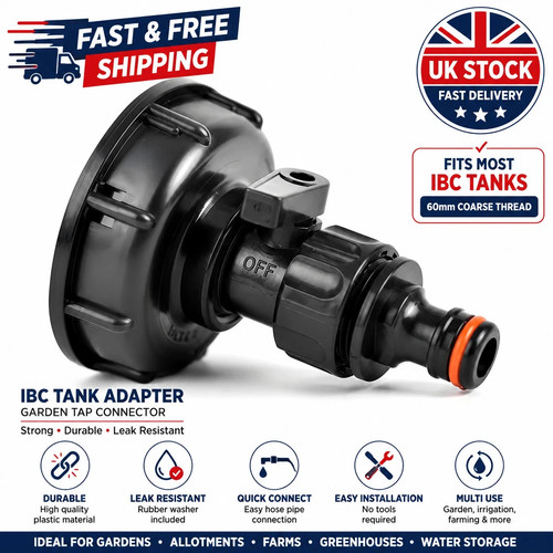 Ibc tank adaptor connector - tank, to