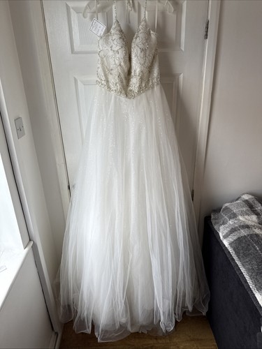 Wedding dress size - 14, white