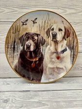 Labrador dog Porcelain plate