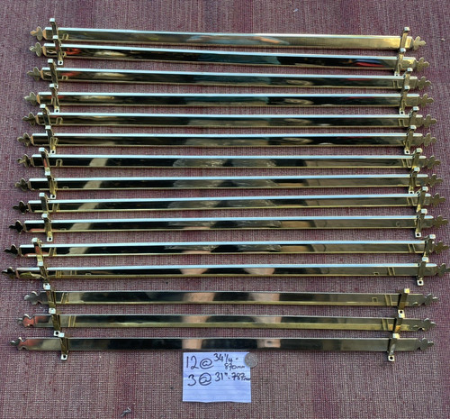 Antique brass stair - antique, rods