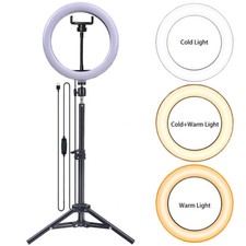 10/12/14 inch LED Ring Lights With Tripod Stand & Phone Holder for Selfie Makeup