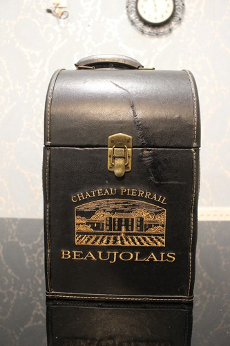 Vintage chateau leather wooden - vintage,