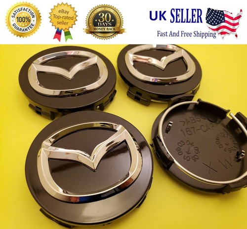 Mazda alloy wheel centre caps - alloy,