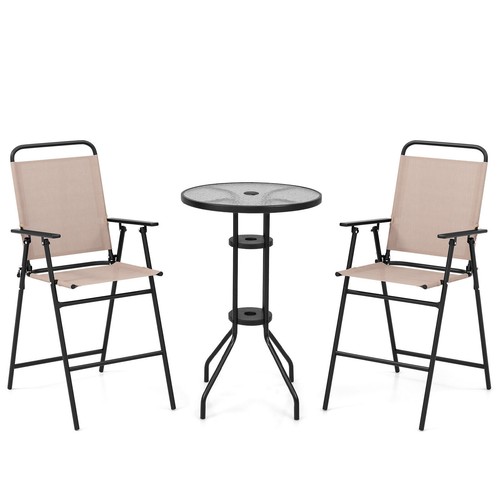 3pcs outdoor bistro set - outdoor,