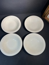 Set Of 4 WEDGWOOD of ETRURIA & BARLASTON PATRICIAN IVORY Bowls 6 3/8”x 1.5”