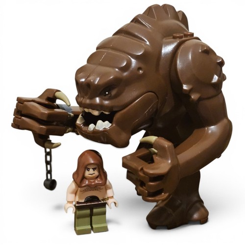 Custom lego rancor and keeper - custom,