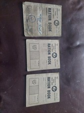 3 Ration Books 1952- 1953-54 -