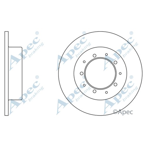 Brake discs solid for - 2x, land
